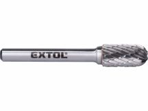   Keményfém turbómaró (rotormaró), hengeres, kerek orrú, átmérő 10×20mm/szár 6mm, keresztfogazás Extol Indrustrial