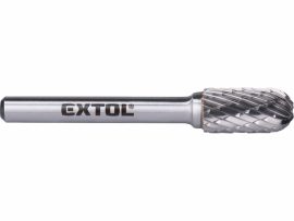 Keményfém turbómaró (rotormaró), hengeres, kerek orrú, átmérő 10×20mm/szár 6mm, keresztfogazás Extol Indrustrial