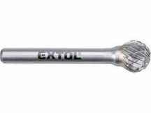   Keményfém turbómaró (rotormaró), gömb alakú, 12 mm átmérőjű/ 6 mm szárú, keresztfogazás Extol Indrustrial