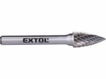   Keményfém turbómaró (rotormaró), íves, kerek orrú, átmérő 10×20mm/szár 6mm, keresztfogazás Extol Indrustrial