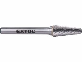 Keményfém turbómaró (rotormaró), kúpos, kerek orrú, átmérő 10×25mm/szár 6mm, keresztfogazás Extol Indrustrial