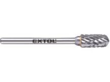   Mini keményfém turbómaró (rotormaró), hengeres, kerek orrú, átmérő 6×13mm/szár 3mm, keresztfogazás Extol Indrustrial