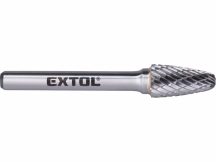   Mini keményfém turbómaró (rotormaró), íves, kerek orrú, átmérő 6×13mm/szár 3mm, keresztfogazás Extol Indrustrial
