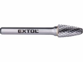 Mini keményfém turbómaró (rotormaró), íves, kerek orrú, átmérő 6×13mm/szár 3mm, keresztfogazás Extol Indrustrial