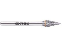   Mini keményfém turbómaró (rotormaró), íves, hegyes orrú, átmérő 6×13mm/szár 3mm, keresztfogazás Extol Indrustrial
