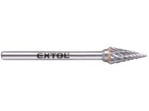   Mini keményfém turbómaró (rotormaró), kúpos, hegyes orrú, átmérő 6×13mm/szár 3mm, keresztfogazás Extol Indrustrial