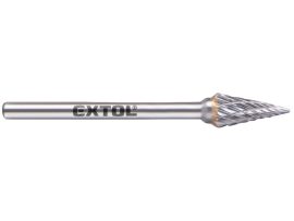 Mini keményfém turbómaró (rotormaró), kúpos, hegyes orrú, átmérő 6×13mm/szár 3mm, keresztfogazás Extol Indrustrial