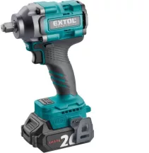   Akkus ütvecsavarozó, Share20V, 1/2" szénkefe mentes, négyszög, Li-ion; 20V akku: 2Ah, töltő, 500 Nm Extol Indrustrial