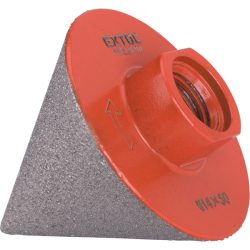 Lyukmaró, kúpos (lyuktágító/lyukfúró/furat csiszoló) csempére, gyémánt bevonat; 50mm × M14, sarokcsiszolóra Extol Premium