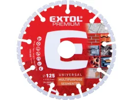 Gyémántvágó szegmenses, MULTI ; 125×22,2mm, max.12.200 f/min Exztol Premium