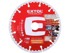 Gyémántvágó szegmenses, MULTI ; 150×22,2mm, max.10.000 f/min Extol Premium