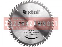   Körfűrészlap, vídiás, keményfémlapkás, 184×30mm(lyuk átm), T50; 3,2mm lapkaszélesség Extol Premium