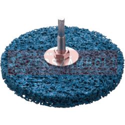 Csiszolókorong fúrógéphez ("csapos négertárcsa") 115mm, 15 mm vastagság, 6 mm befogás, nylon és szil