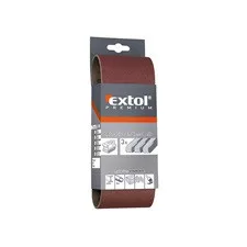 Csiszolószalag klt. 75×533mm 3 db P100 Extol Premium