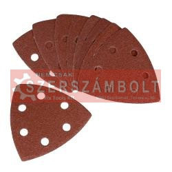 Delta csiszolóvászon klt., fára; 93×93mm, 5×P40, 5×P60, 5×P80, 5×P120 Extol