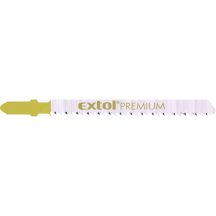   Dekopírlap, 5db, Bosch befogás, HCS; 75×8×1,5mm, 2,5mm fogtáv, köszörült, fordított állású fogak, egyenes vágás, puhafához Extol Premium