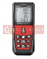 Távolságmérő, digitális lézeres; mérési tartomány: 0,05-80m, pontosság: +/-1,5mm, 98 g