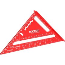   Asztalos derékszög, 180mm, ALU, lézer gravírozott, mm beosztás, 0-90° ferde beosztás Extol Premium