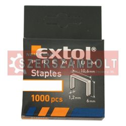 Tűzőgépkapocs profi (10,6x0,52x1,2mm) 8mm Extol Premium