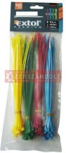   kábelkötegelő 3,6×200mm 100db, 4 színű (piros, kék, sárga, zöld), nylon;