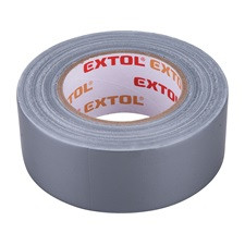 Ragasztószalag textiles, szürke, 50mm×50m (hobby szalag / duckt tape) Extol Premium