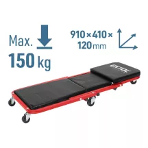   2-funkciós szerelőszék, és autó-aláfekvő ágy, gurulós, max.: 150 kg Extol
