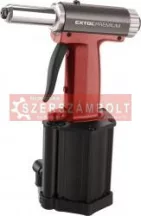   Pneumatikus popszegecshúzó; ALU, réz, acél, INOX szegecsekhez, 2,4-3,2-4,0-4,8mm, 1/4" csatlakozó Extol Premium