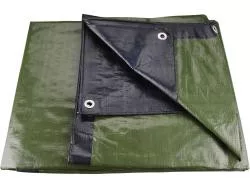 Takaróponyva, vízálló, de nem UV álló; 200g/nm, 8×12m PE, lefűző lyukakkal Takaróponyva, vízálló, de nem UV álló; 200g/nm, 8×12m PE, lefűző lyukakkal
