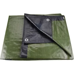 Takaróponyva, vízálló, de nem UV álló; 200g/nm, 10×15m PE, lefűző lyukakkal Extol Premium Takaróponyva, vízálló, de nem UV álló; 200g/nm, 10×15m PE, lefűző lyukakkal Extol Premium