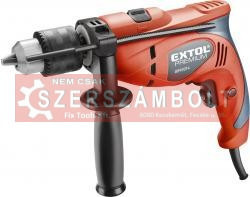 Ütvefúrógép 550W, 0-3000 ford/perc, kulcsos tokmány, 1,5-13mm, papírdobozban Extol Premium