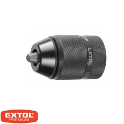 Click-lock gyorstokmány, befogás: 1,5-13mm, fém, csatlakozás 1/2" 20UNF, fekete Extol Premium Click-lock gyorstokmány, befogás: 1,5-13mm, fém, csatlakozás 1/2" 20UNF, fekete Extol Premium