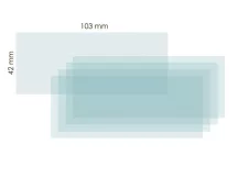 NORED EYE belső védőplexi 102x42mm