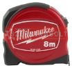 Mérőszalag 8m x 25mm metrikus Slimline  Milwaukee