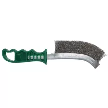   SPEED kézi kefe (zöld nyéllel) 265/140mm, 0.30mm INOX Abraboro
