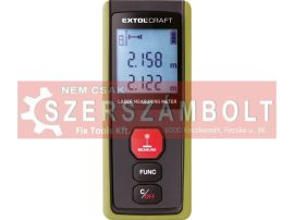 Távolságmérő, digitális lézeres; mérési tartomány: 0,05-40m, pontosság: +/- 2 mm, 64 g Extol