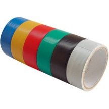   Szigetelő szalag, 6db-os, színes; 19mm×18m×0,13mm (3m×6db) Extol