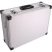 Szerszámtáska (koffer) alumínium; 460×330×155 mm, ezüst színű, hordszíjjal Extol
