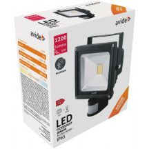 LED Reflektor 20W NW 4000K Mozgásérzékelős PIR AVIDE