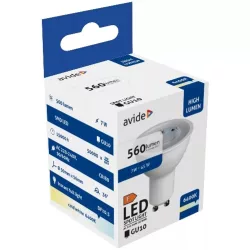 Avide LED Spot Alu+Plastic 7W GU10 36° CW 6400K Avide LED Spot Alu+Plastic 7W GU10 36° CW 6400K