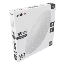   Avide LED Mennyezeti Lámpa IP44 Stella Slim 22W 380x65mm CCT 3000K 4000K 6400K 100lm/W távirányítóval