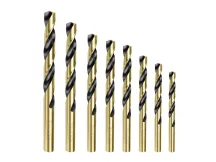 Csigafúró készlet 8 részes 2-8 mm HSS hengeres Ingco