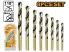 Csigafúró készlet 8 részes 2-8 mm HSS hengeres Ingco