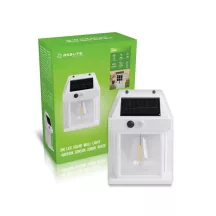   LED napelemes szolár kerti lámpa IP44 3W 3000K (100 lumen) Fehér + PIR Szenzor Asalite