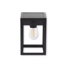   Napelemes kültéri lámpa IP44 2W 3000K (200 lumen) fekete+szenzor Asalite