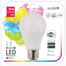 Avide Smart LED Globe A60 9W RGB+W WIFI APP Control