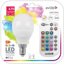   Avide Smart LED Mini Globe 4.9W RGB+W 2700K IR Távirányítóval