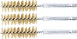 Sárgaréz kefe készlet 12mm 1/4" 3 részes BGS