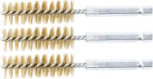   Sárgaréz kefe készlet 3 részes 1/4" bit befogású 17mm BGS