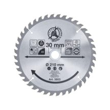 Keményfémlapkás körfűrészlap 210x30x2,6mm 40T
