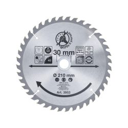Keményfémlapkás körfűrészlap 210x30x2,6mm 40T Keményfémlapkás körfűrészlap 210x30x2,6mm 40T